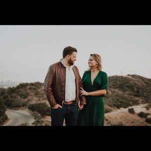 Hunter green “Winslow” Reformation dress